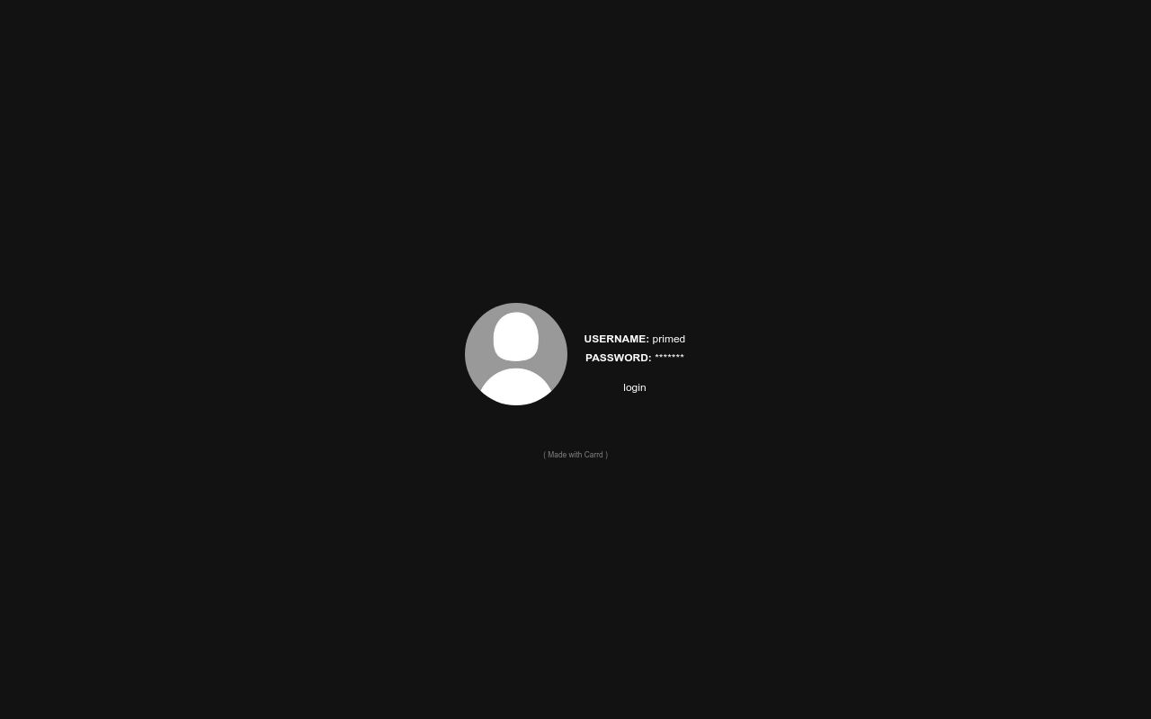 Carrd profile picture for @primed